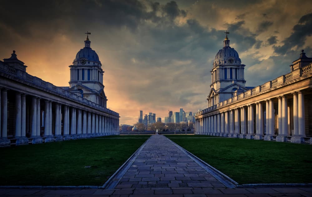 Greenwich London Sunset Vista by Peter Davidson — canvas wall art
