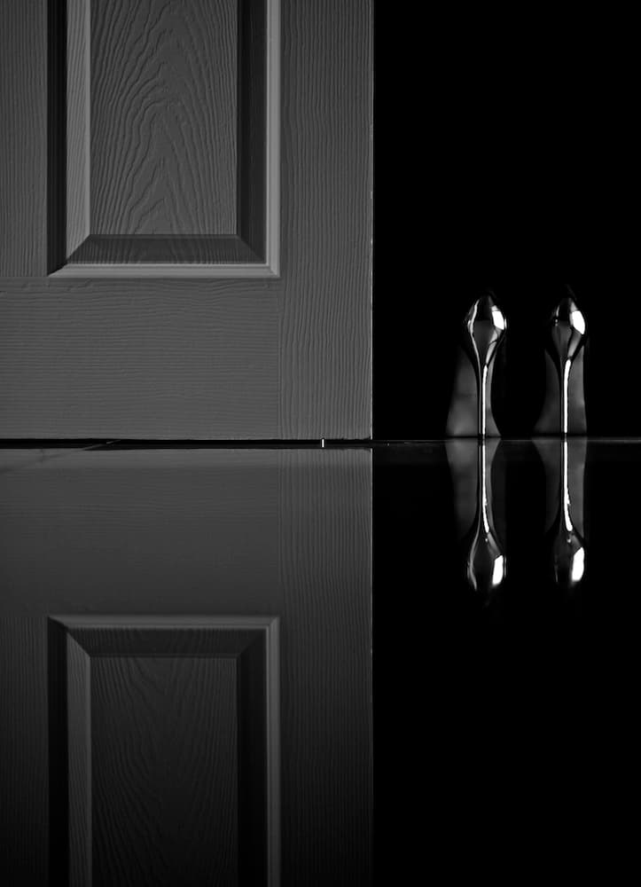 Elegant Shoes Reflection by Erik Schottstaedt — canvas wall art