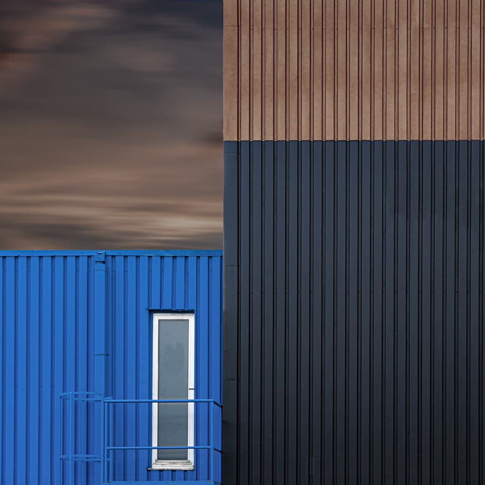 Urban Color Block Geometry by Luc Vangindertael (laGrange) — canvas wall art