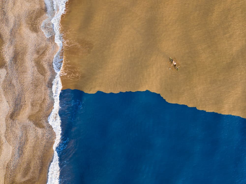 Ocean Sand Edge by Joao Galamba — canvas wall art