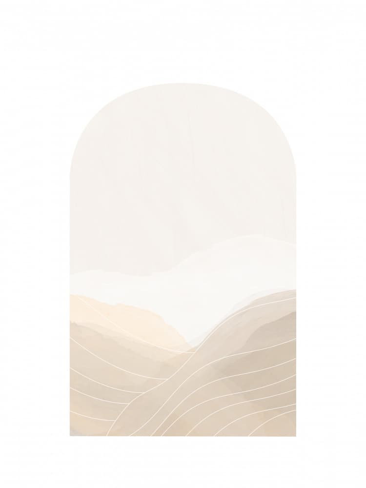 Soft Arched Landscape by Elena Ristova — canvas wall art