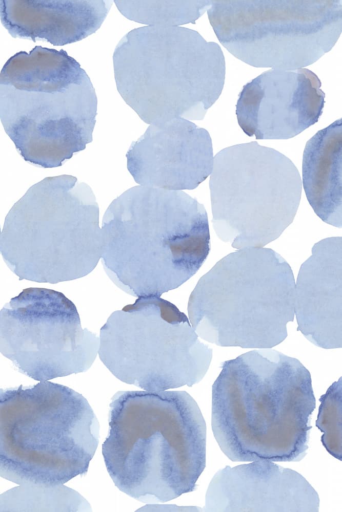 Fluid Blue Shapes by cartissi — canvas wall art