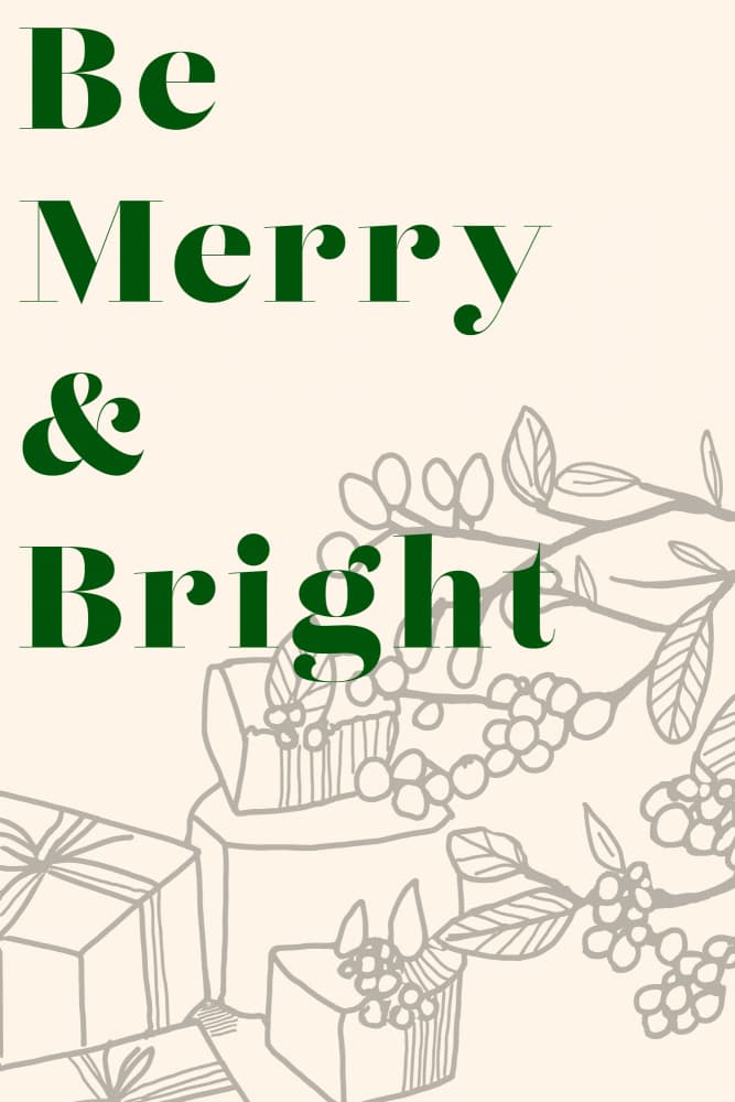 Be Merry Bright Gifts by cartissi — canvas wall art