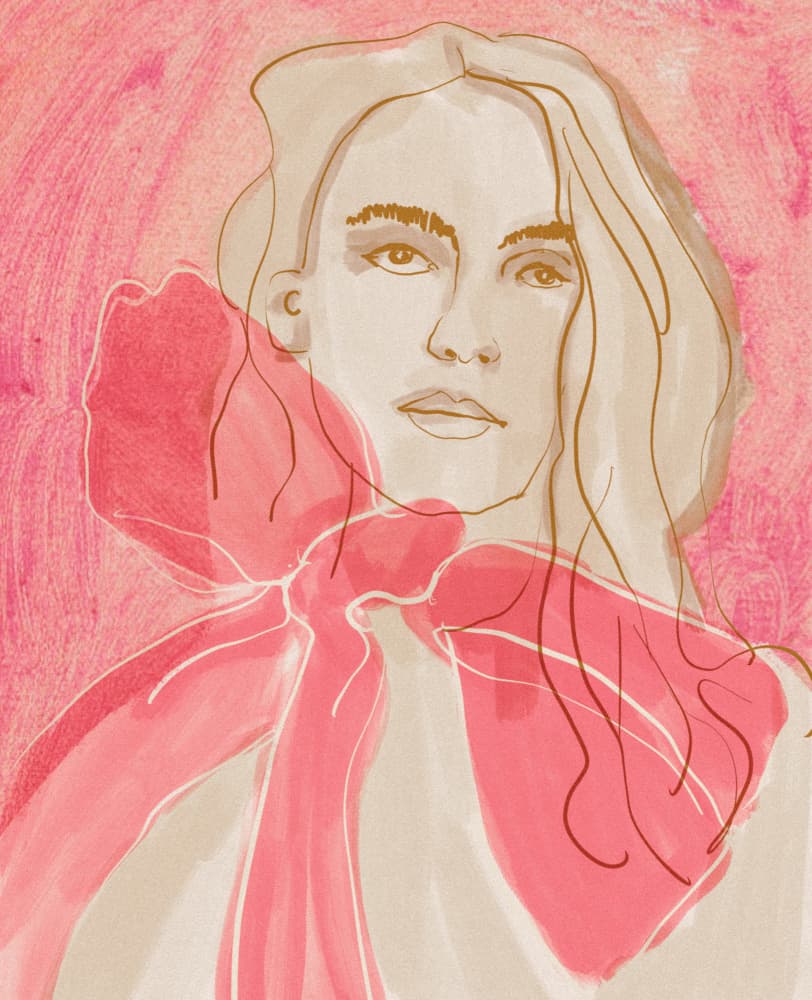 Elegant Pink Fashion Portrait