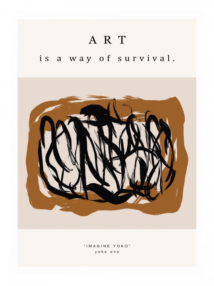 Survival Scribbles by Treechild — canvas wall art