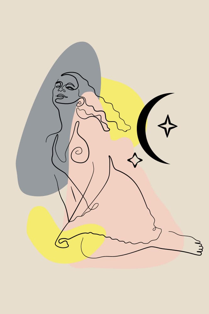 Feminine Celestial Poster 11 by Anna Rose — canvas wall art