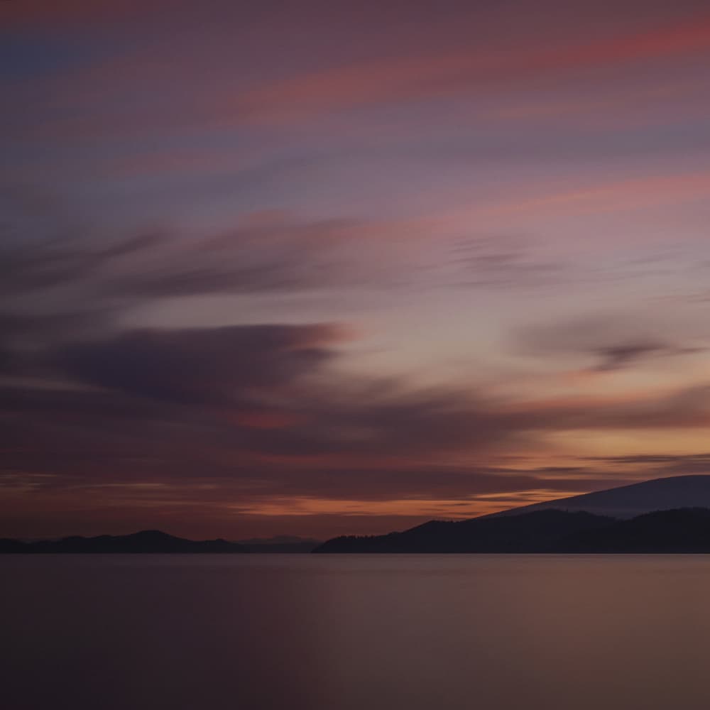Still Water Twilight Horizon by Lynann Colligan — canvas wall art