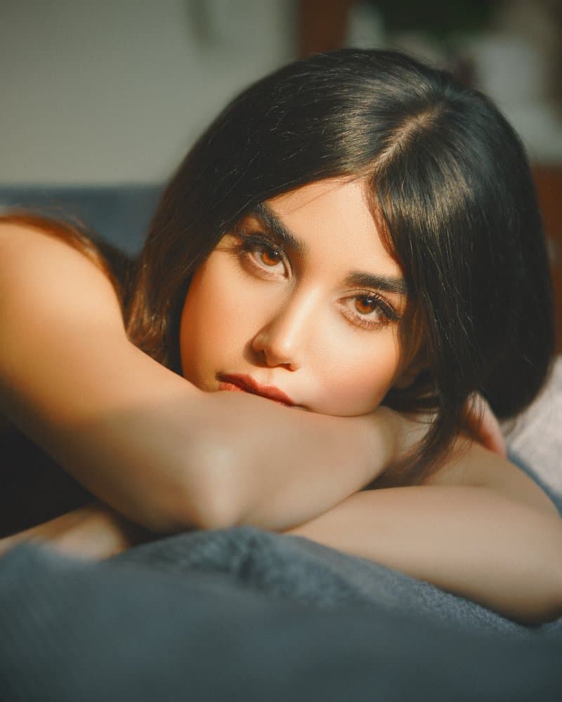 Pensive Woman's Gaze by Behrouz Sasani — canvas wall art