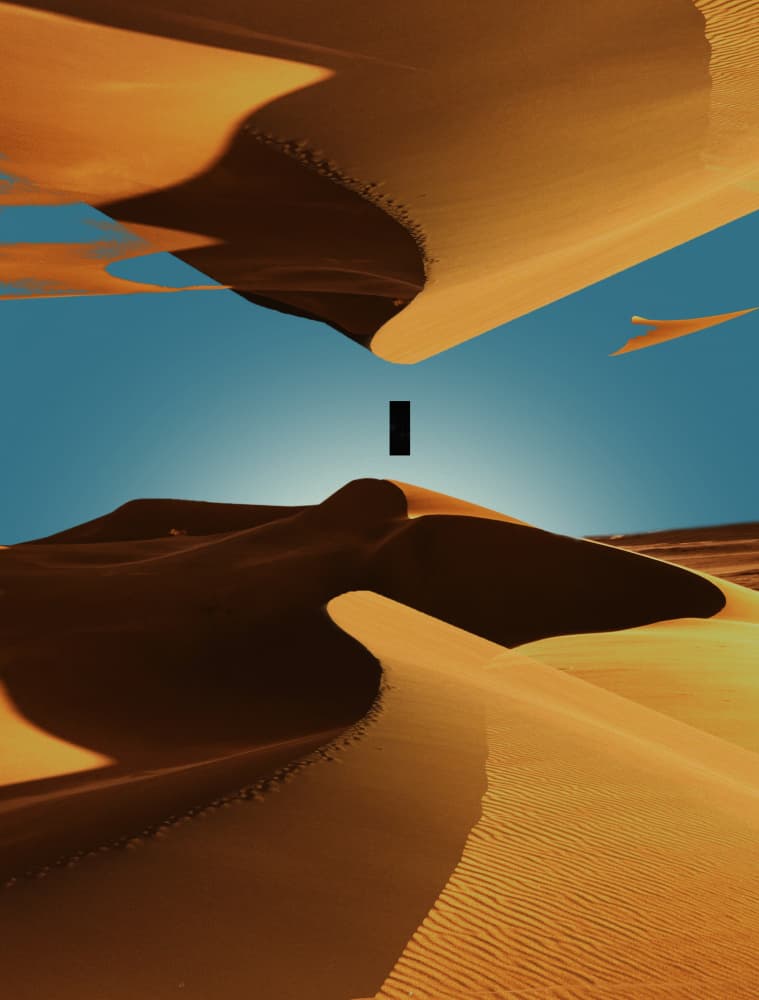 Mirrored Desert Sky by Fran Rodríguez — canvas wall art