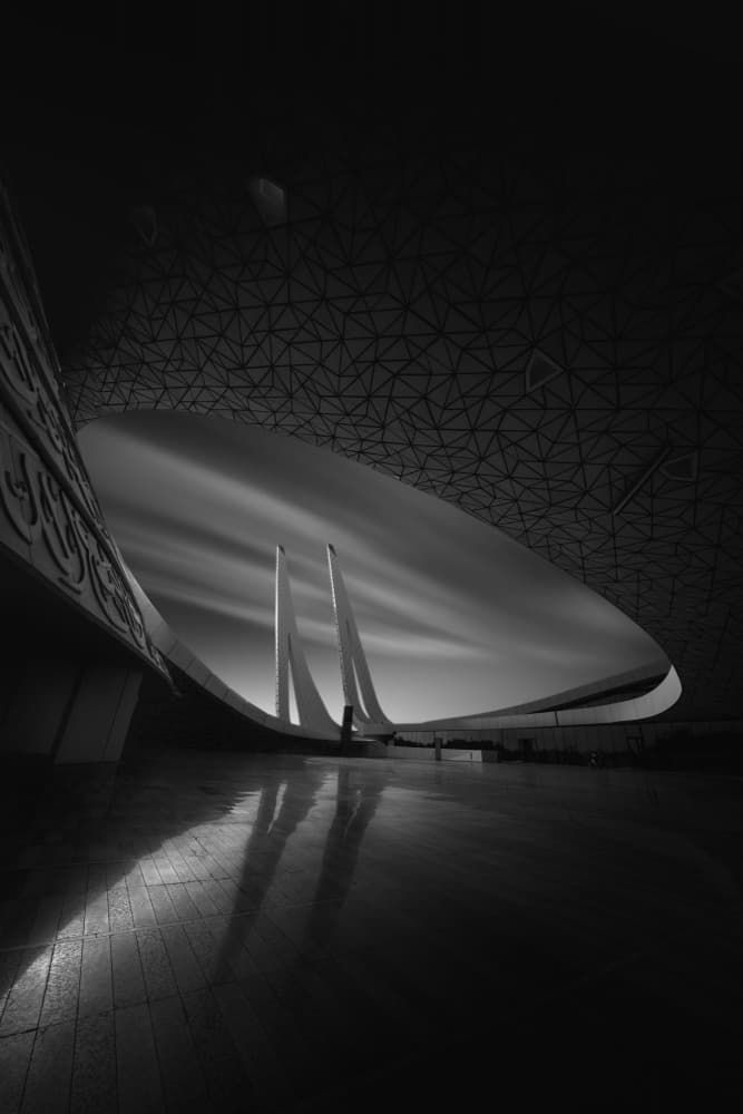 Modern Architectural Reflection by Jorge Grande Sanz — canvas wall art