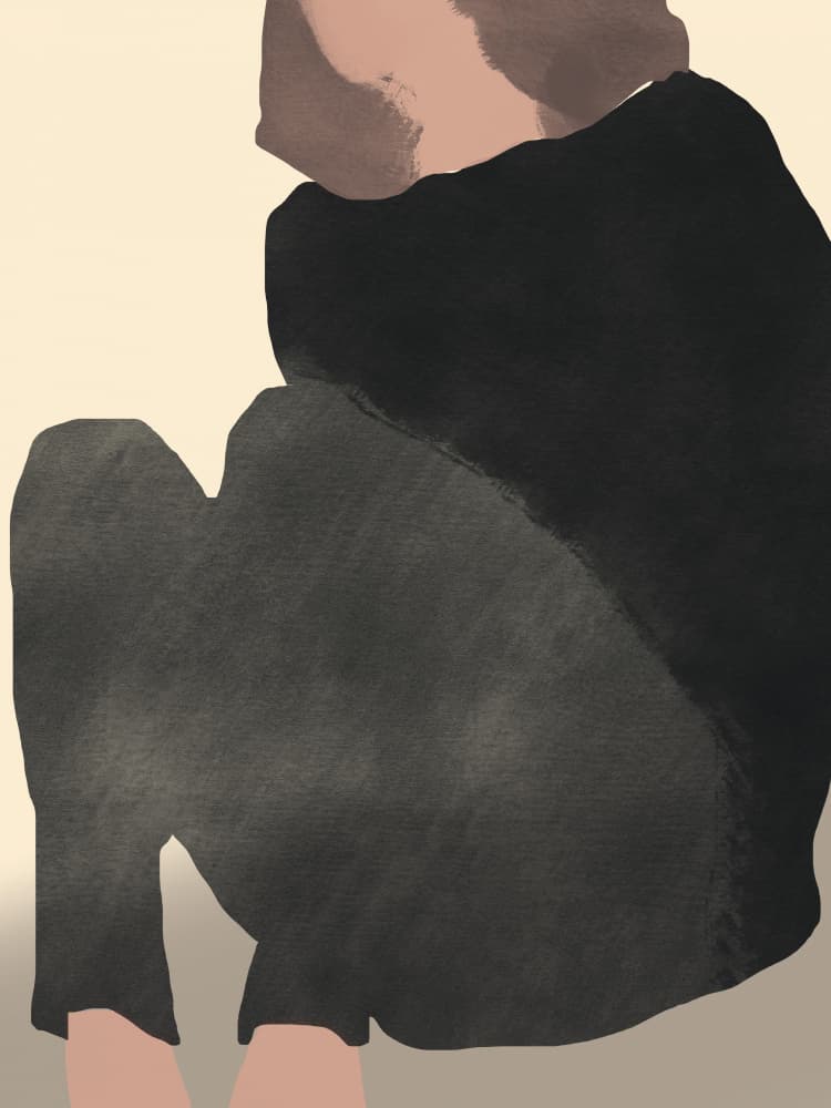 Abstract Solitude by Little Dean — canvas wall art