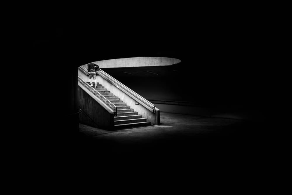 Dark Urban Ascent by Raju Khan — canvas wall art
