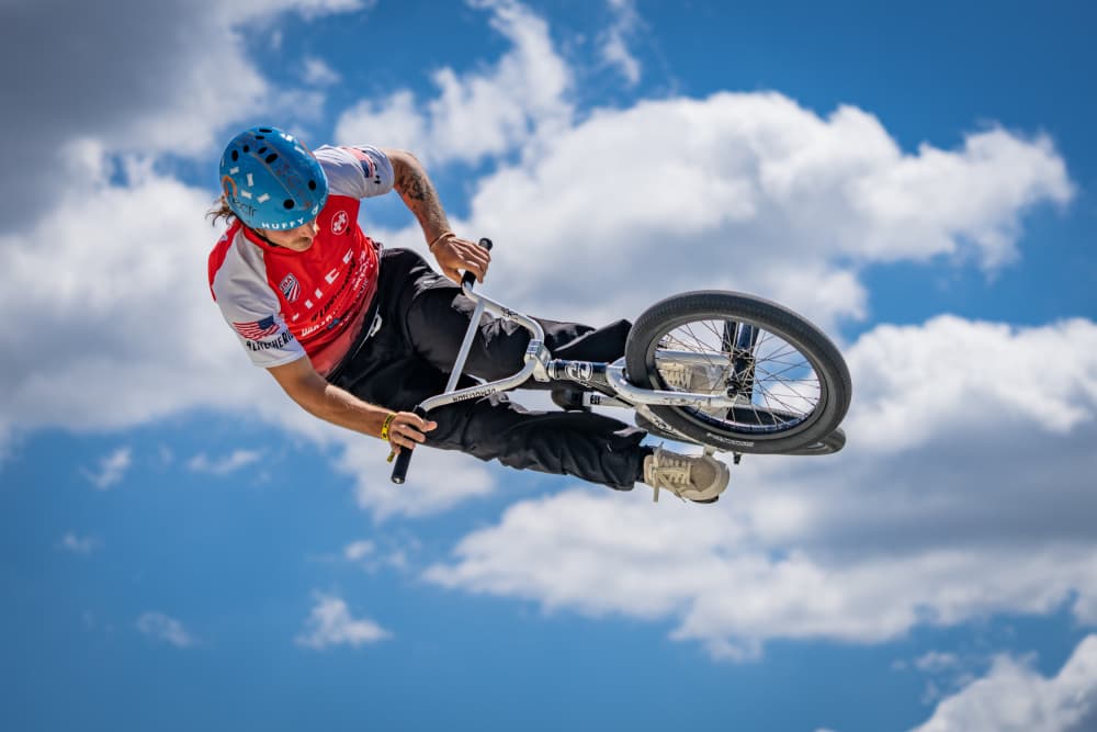 Extreme BMX Jump by Dieter Reichelt — canvas wall art