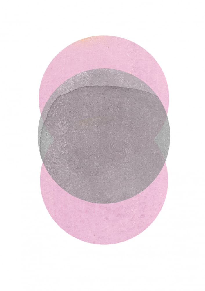 Layered Pastel Circles by Louise van Terheijden — canvas wall art