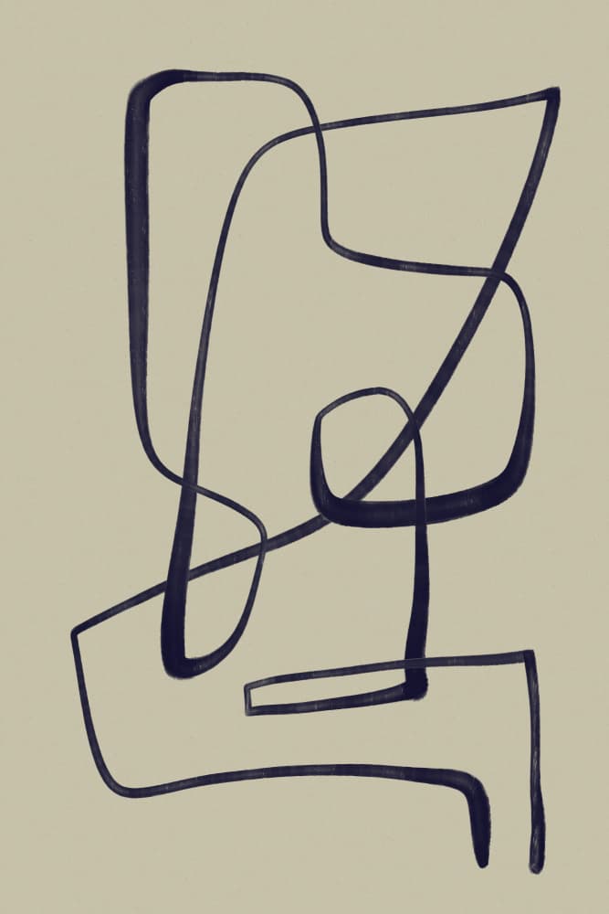 Curved Line Dance by Treechild — canvas wall art