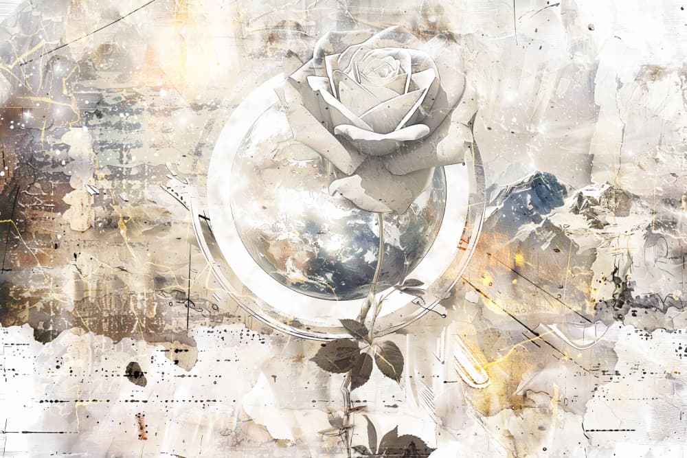 Dreamy Rose Globe by Rafal Kulik — canvas wall art