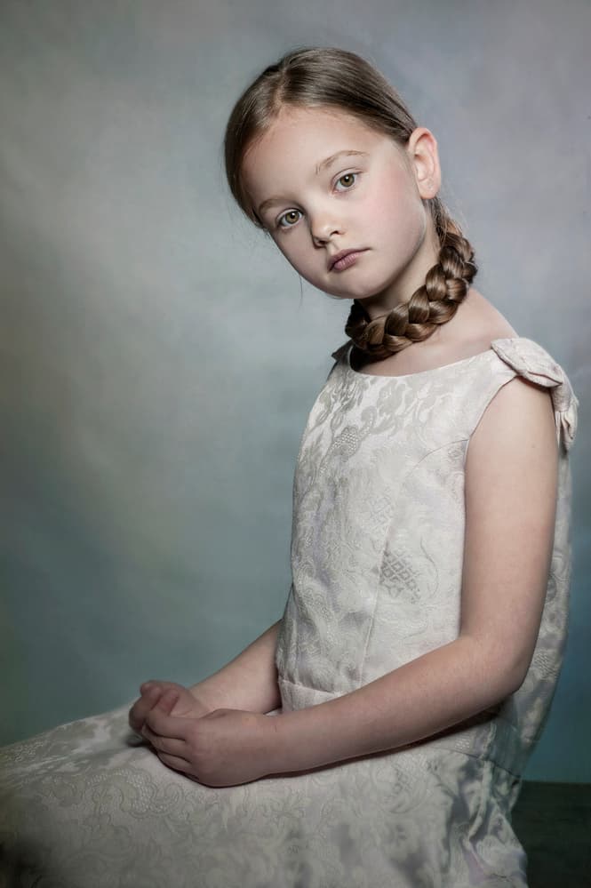 Pensive Young Girl by Monika Vanhercke — canvas wall art