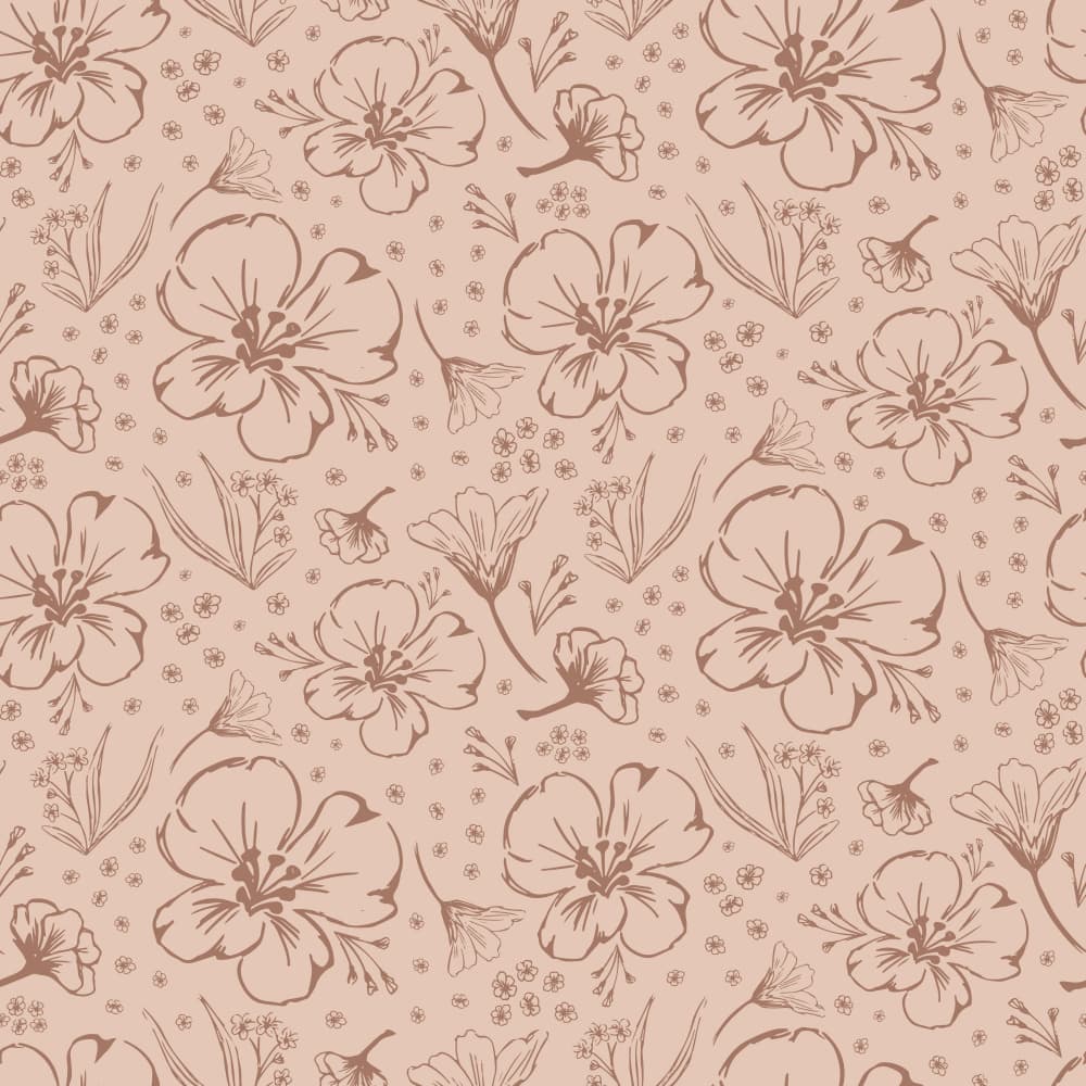 Delicate Floral Pattern by Aminah Eleonora — canvas wall art