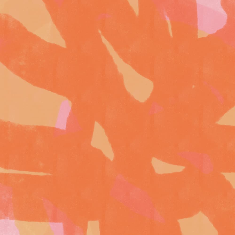 Vibrant Orange Abstract Strokes by Dina Dankers — canvas wall art
