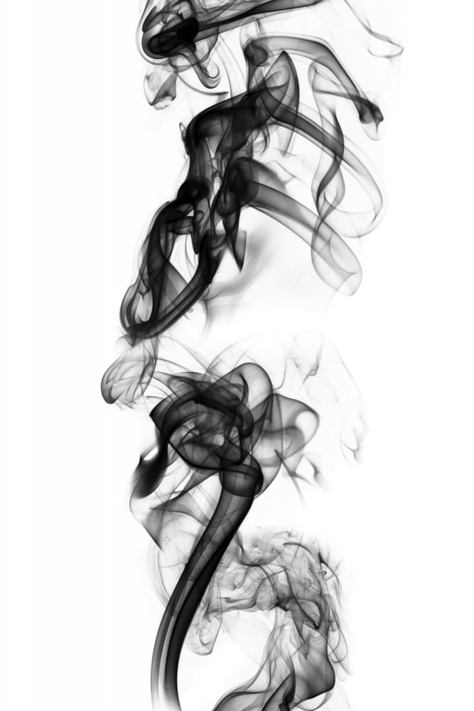 Elegant Black Smoke by Rafal Kulik — canvas wall art