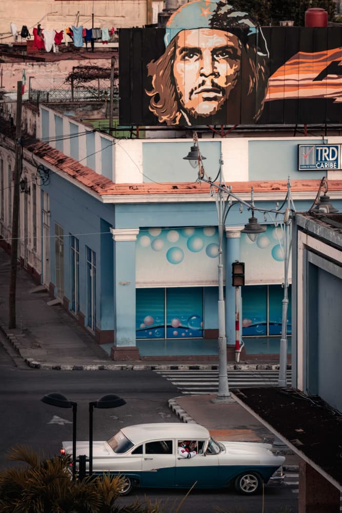 Classic Cuban Street Scene by Andy Bauer — canvas wall art