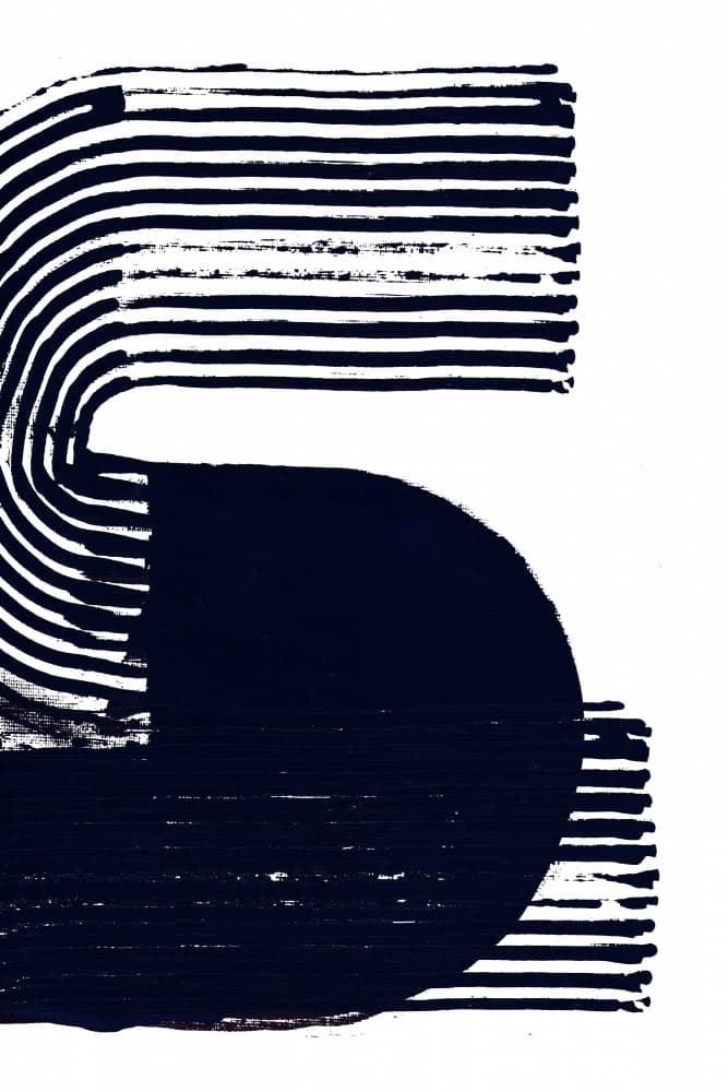 Graphic Number Five by cartissi — canvas wall art