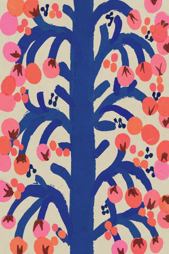 Vibrant Blossom Tree by Treechild — canvas wall art