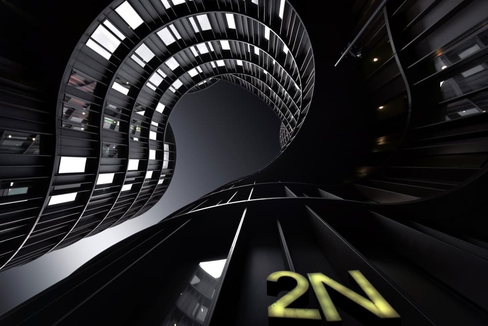 Sleek Curved Architecture by Jorge Pimenta — canvas wall art