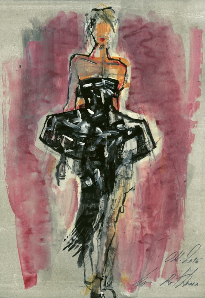 Modern Fashion Art by Ute Rathmann — canvas wall art