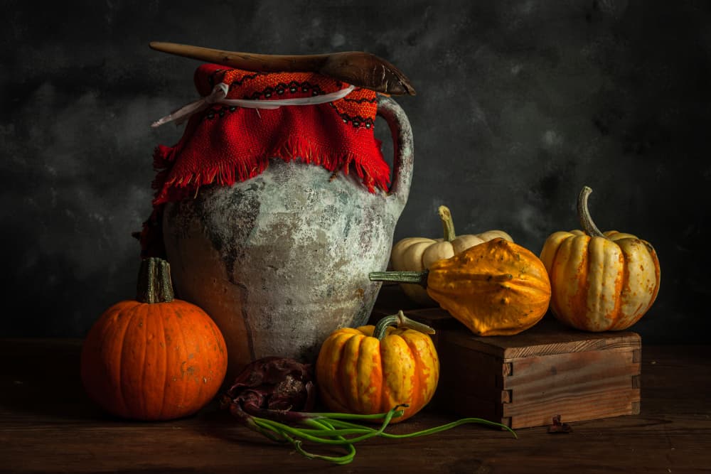 Autumn Harvest Still Life by Ramiz Sahin — canvas wall art