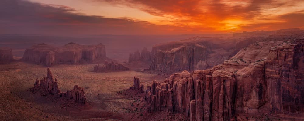 Vast Desert Sunset by Hanping Xiao — canvas wall art