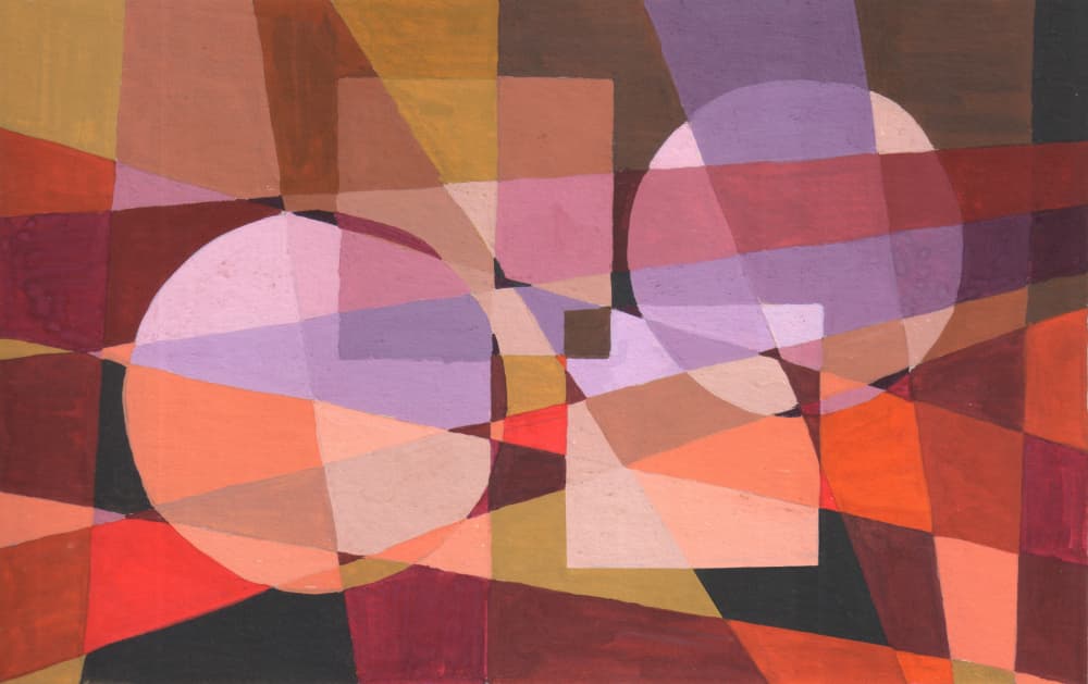 Layered Geometric Forms by Nilesh Kulkarni — canvas wall art