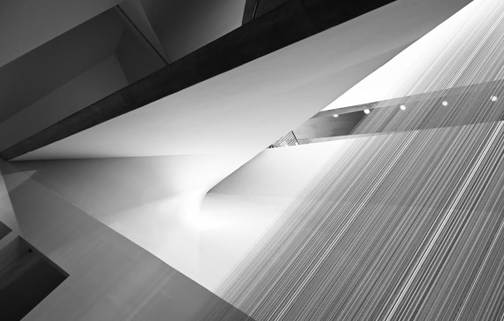 Sleek Abstract Architecture by Iris Resch — canvas wall art