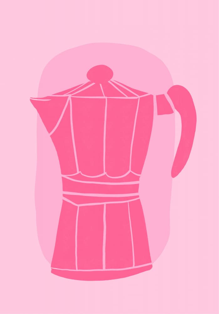 Pink Espresso by Athene Fritsch — canvas wall art