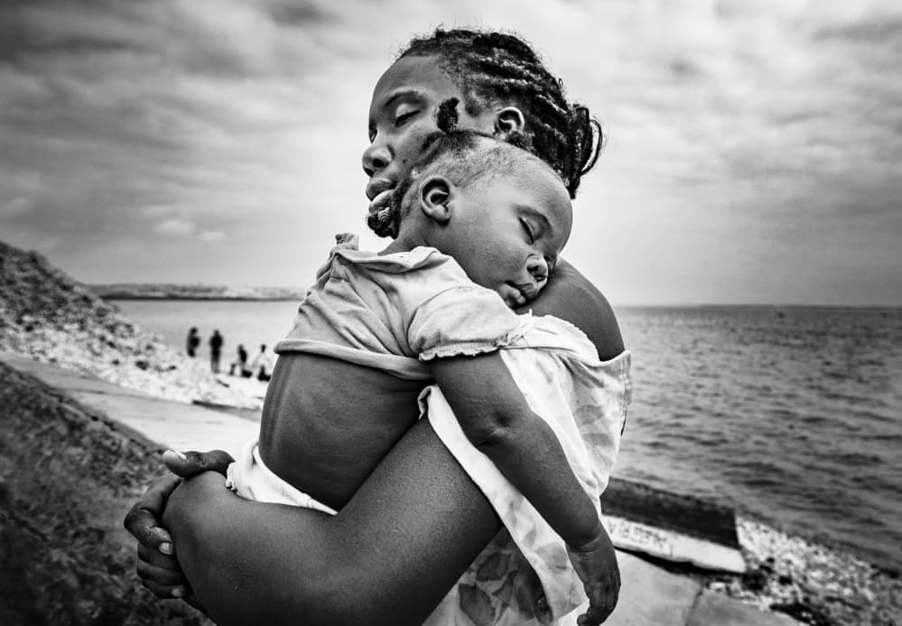 Serene Mother and Child by João Coelho — canvas wall art