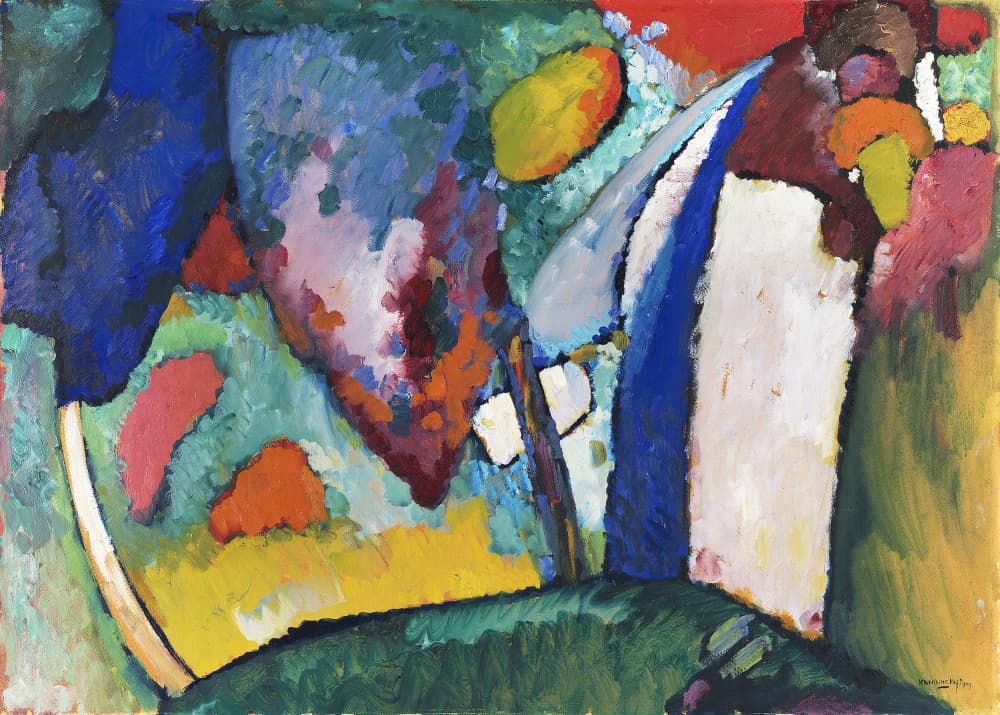 He Waterfall (1909) by Wassily Kandinsky — canvas wall art