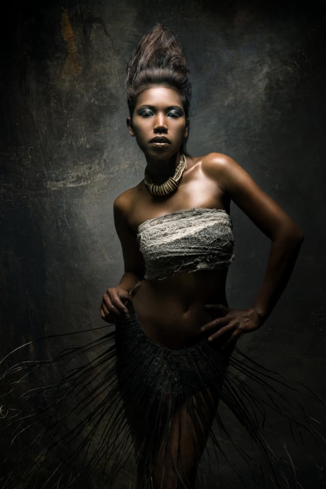 Striking Tribal Fashion by Siegart — canvas wall art