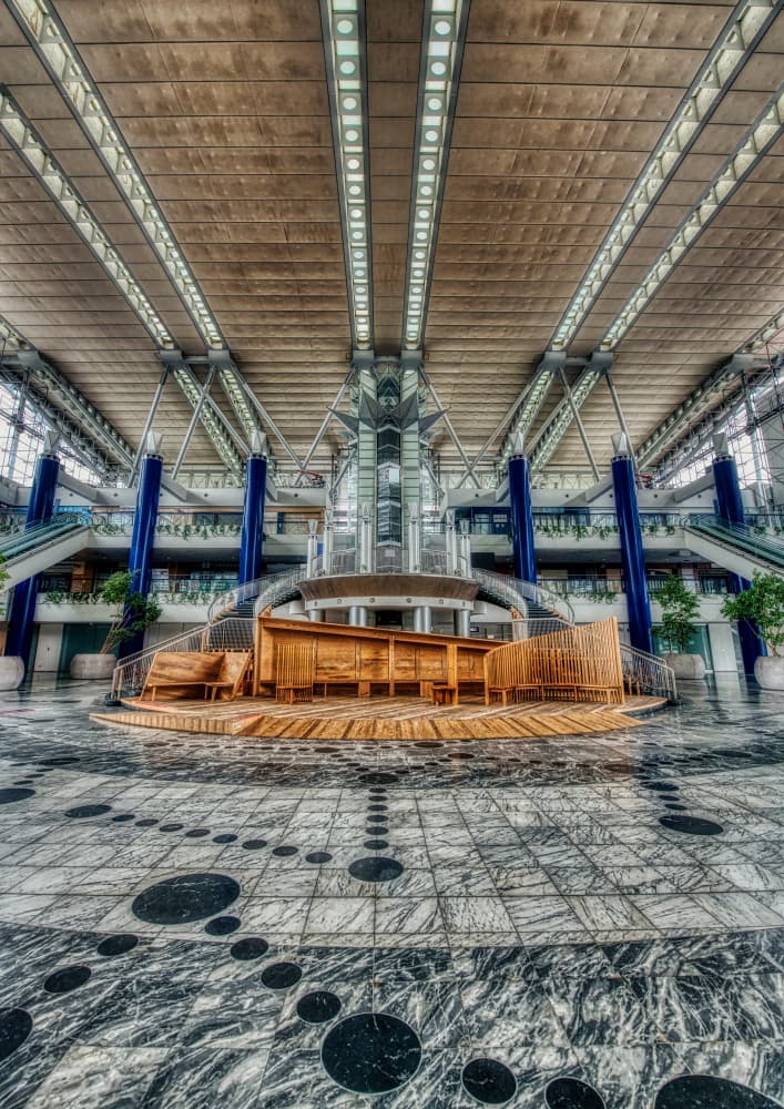 Modern Grand Atrium by 大山　儀高 — canvas wall art