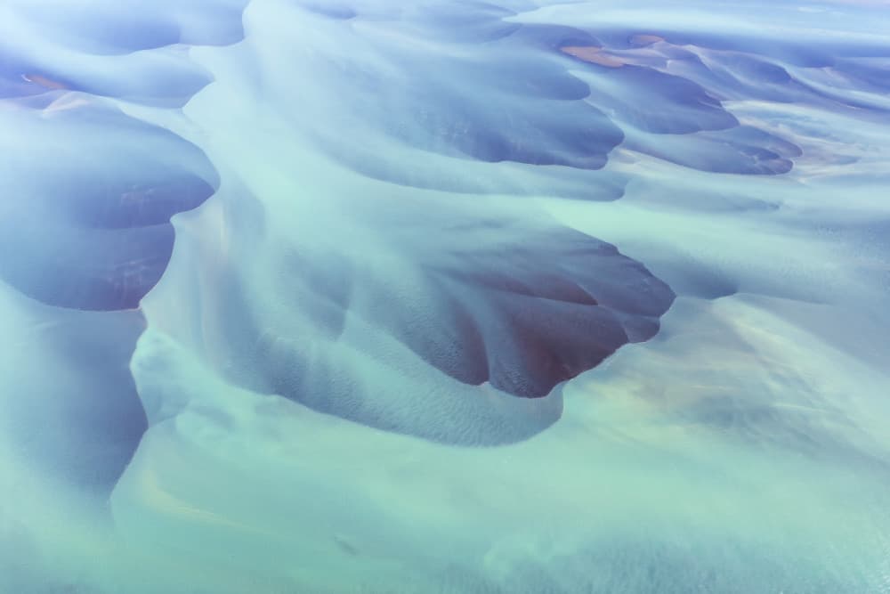 Glacial River Flow by John Fan — canvas wall art