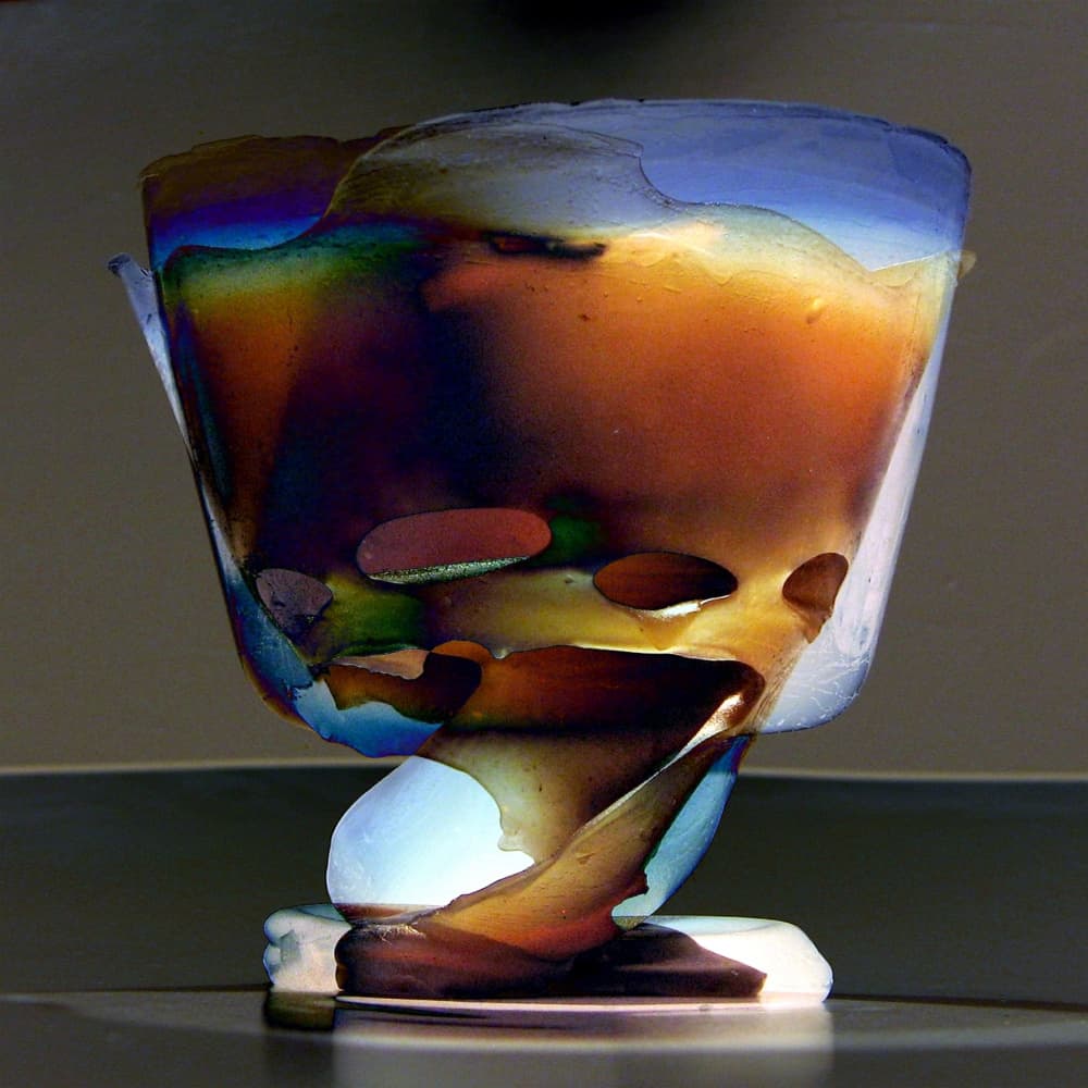 Glowing Fluid Glass Cup by Claudio Boczon — canvas wall art
