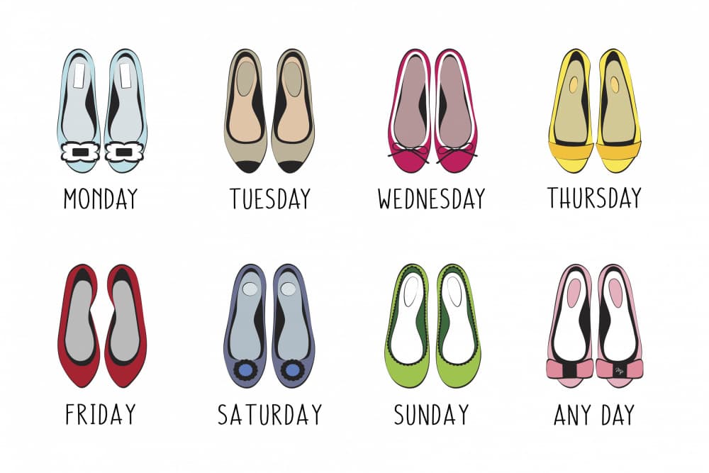 My Week in Flats by Martina — canvas wall art