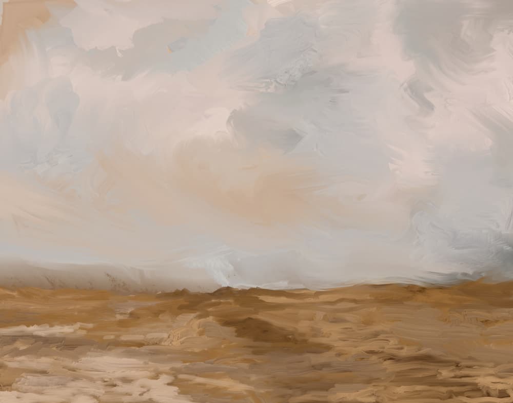 Serene Desert Sky by Josie George — canvas wall art