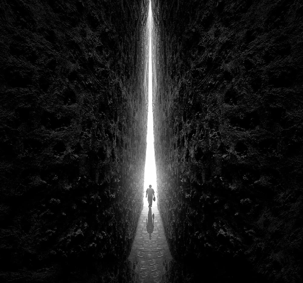 Solitary Journey to Light by Sulaiman Almawash — canvas wall art