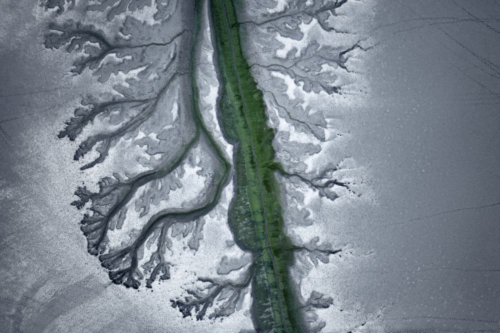 Green River Delta Patterns by NingYun Ye — canvas wall art