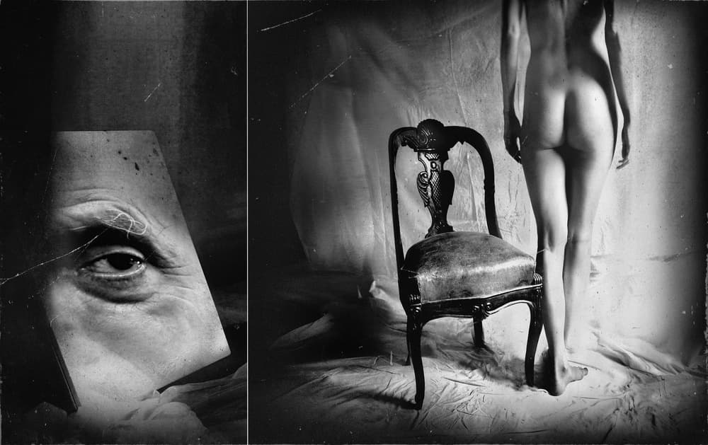 Mysterious Gaze and Form by Darko Cuder — canvas wall art