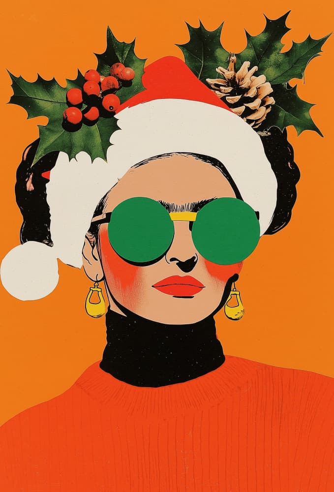 Festive Style Icon by Treechild — canvas wall art