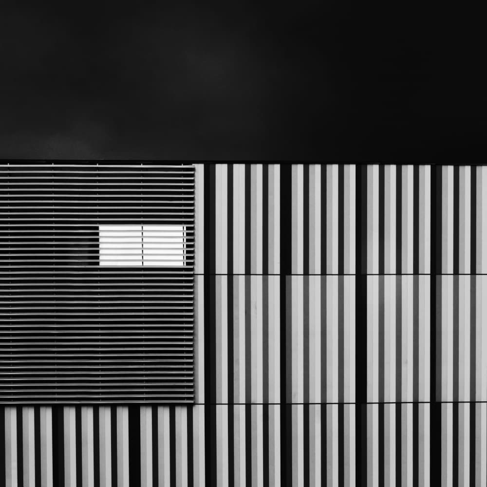 Modern Facade Lines by Bobby Kostadinov — canvas wall art
