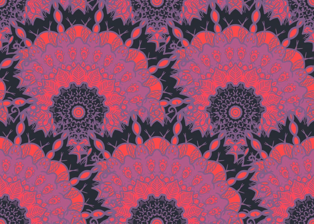 Bohemian Mandala Pattern by Marika Barsrsind — canvas wall art
