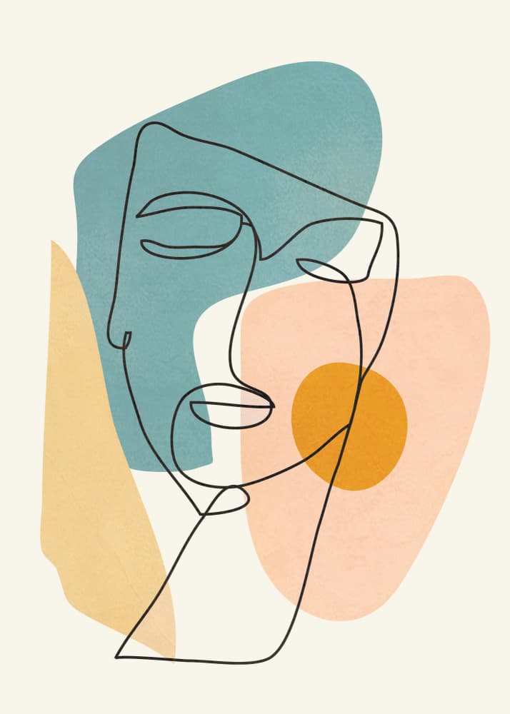 Serene Abstract Portrait by City Art — canvas wall art