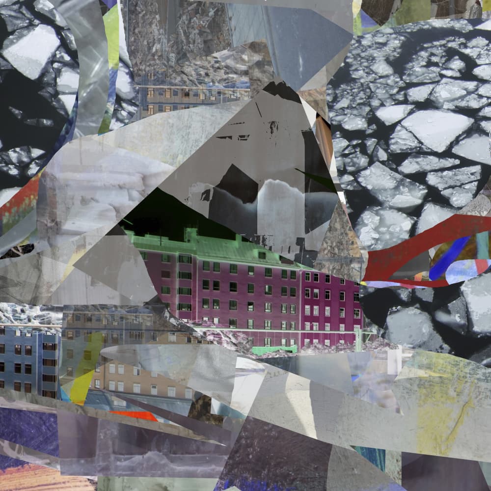 Urban Ice Collage by Stefan Fransson — canvas wall art